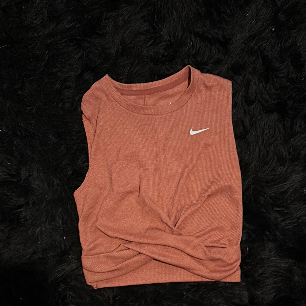 Nike dri fit cross front tank